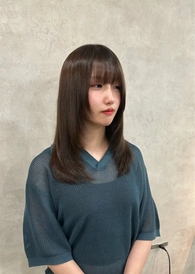 セミロング ヘアアレンジ レイヤーカット 境町/透明感カラー/ レイヤー/中茎涼太のヘアスタイル