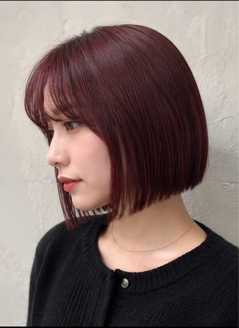 カラー 透明感カラー レッドカラー カラーモデル募集中/ 新潟万代/まいのヘアスタイル