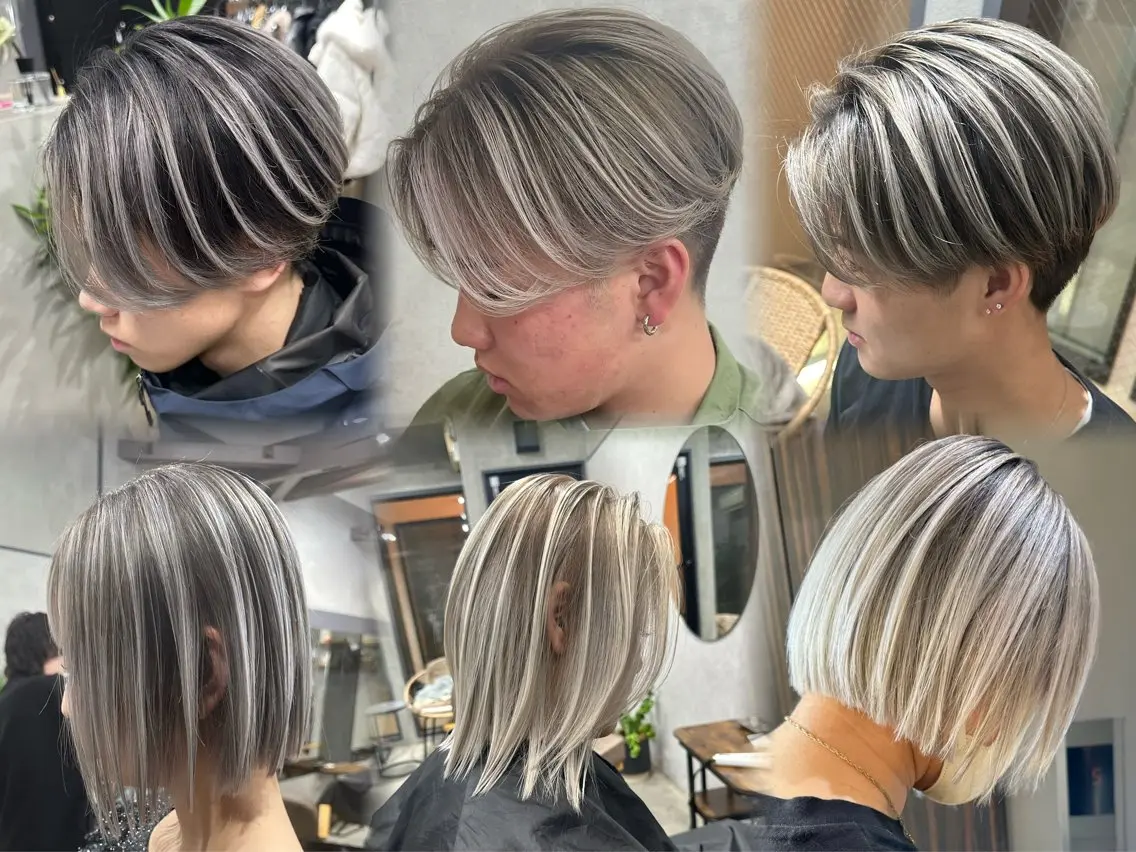 カット＋メンズバレイヤージュ＋トリートメントの写真