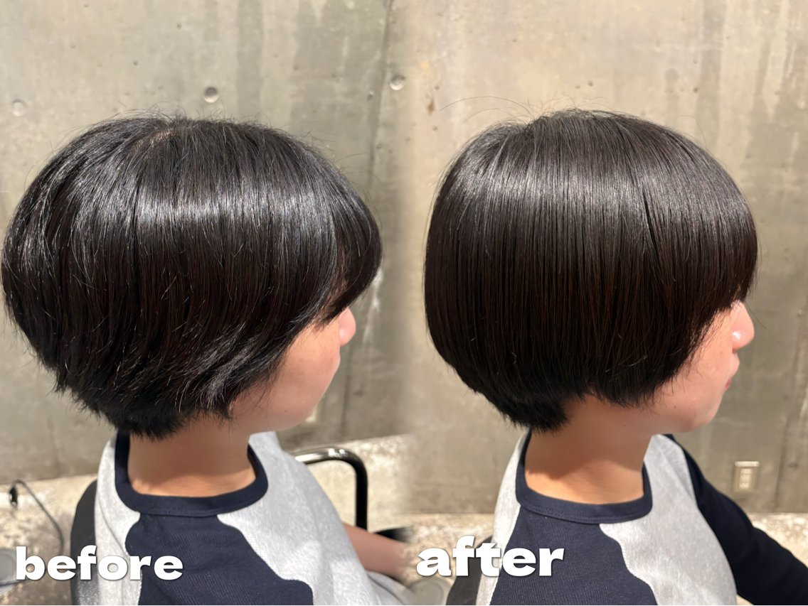 ショート 縮毛矯正 縮毛矯正/カラー🥕 柏木のヘアスタイル