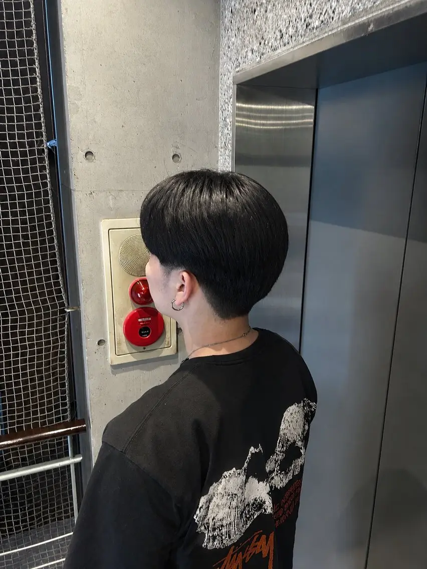 ショート メンズ メンズ就活ヘア ヘアカラー ムラカミ スグルのヘアスタイル
