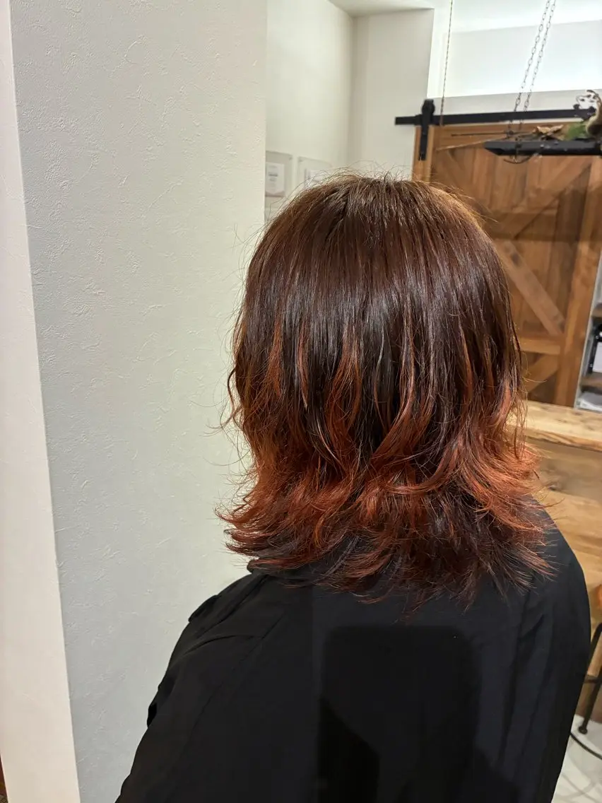ミディアム カラー 清水 美香のヘアスタイル