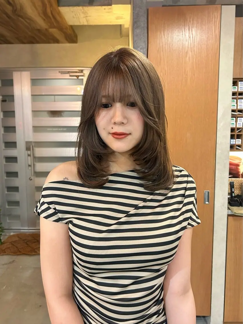 ミディアム ruup Aru ユウキのヘアスタイル