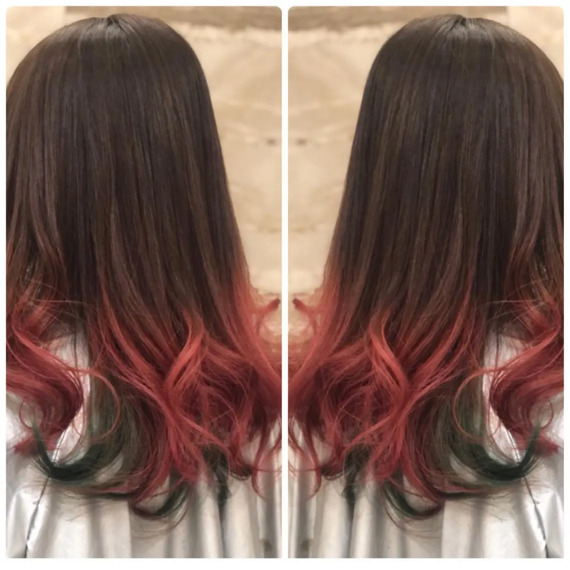 セミロング カラー ピンクカラー ヘアカラー トリートメント 小山内 龍一郎 店長のヘアスタイル