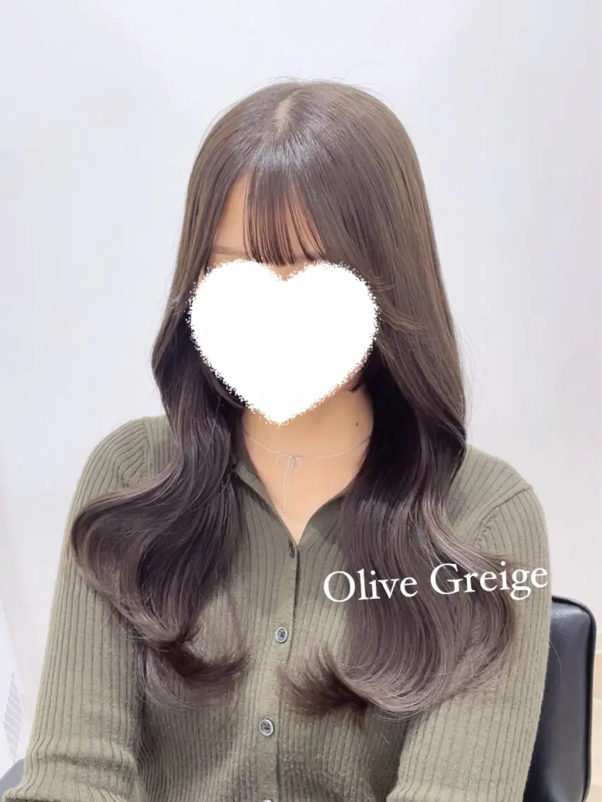 ロング ヘアカラー 前髪、顔まわりカット 🎀ゆうなのヘアスタイル