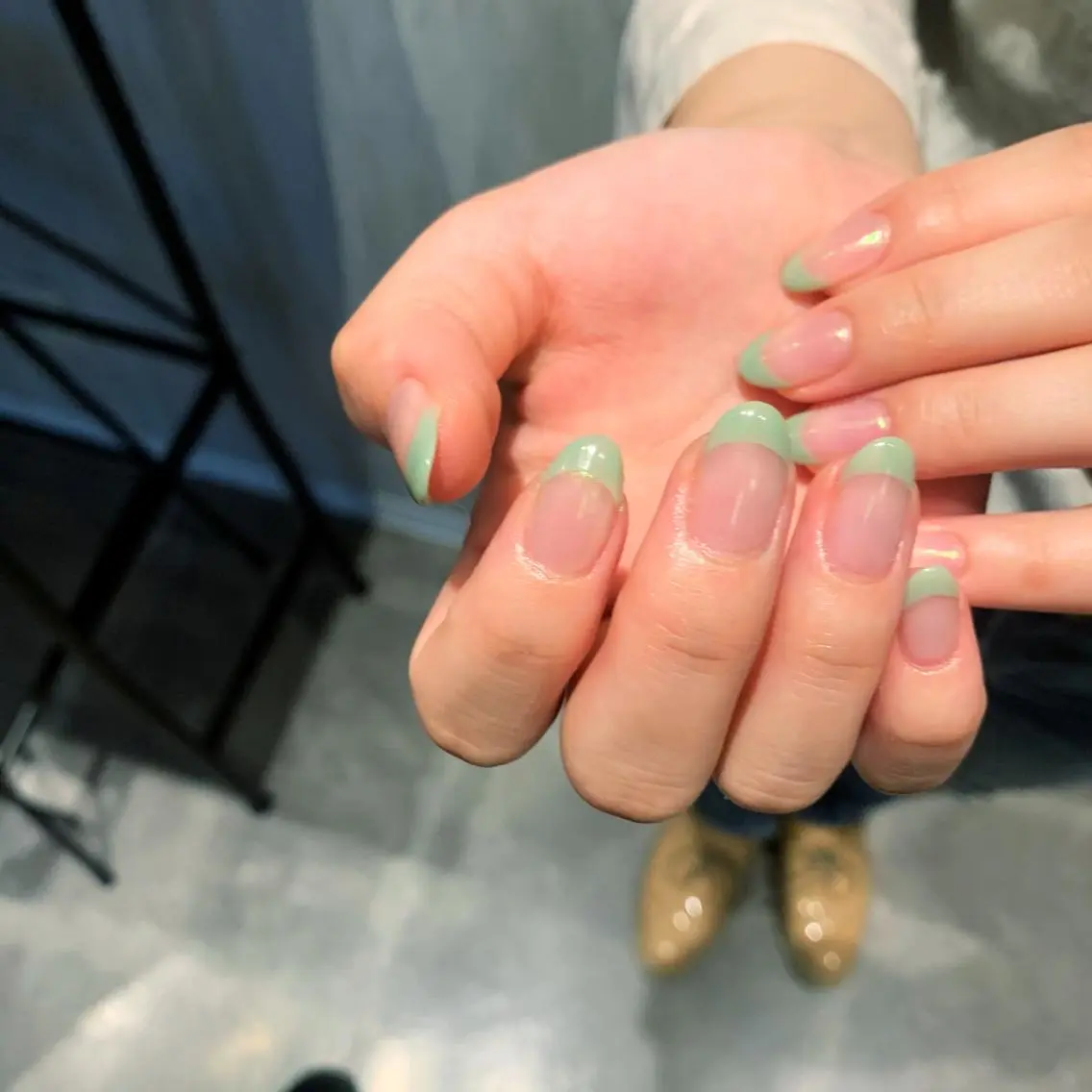 ネイル オーロラネイル ニュアンスネイル 《ニュアンスネイル》 risaのネイルデザイン