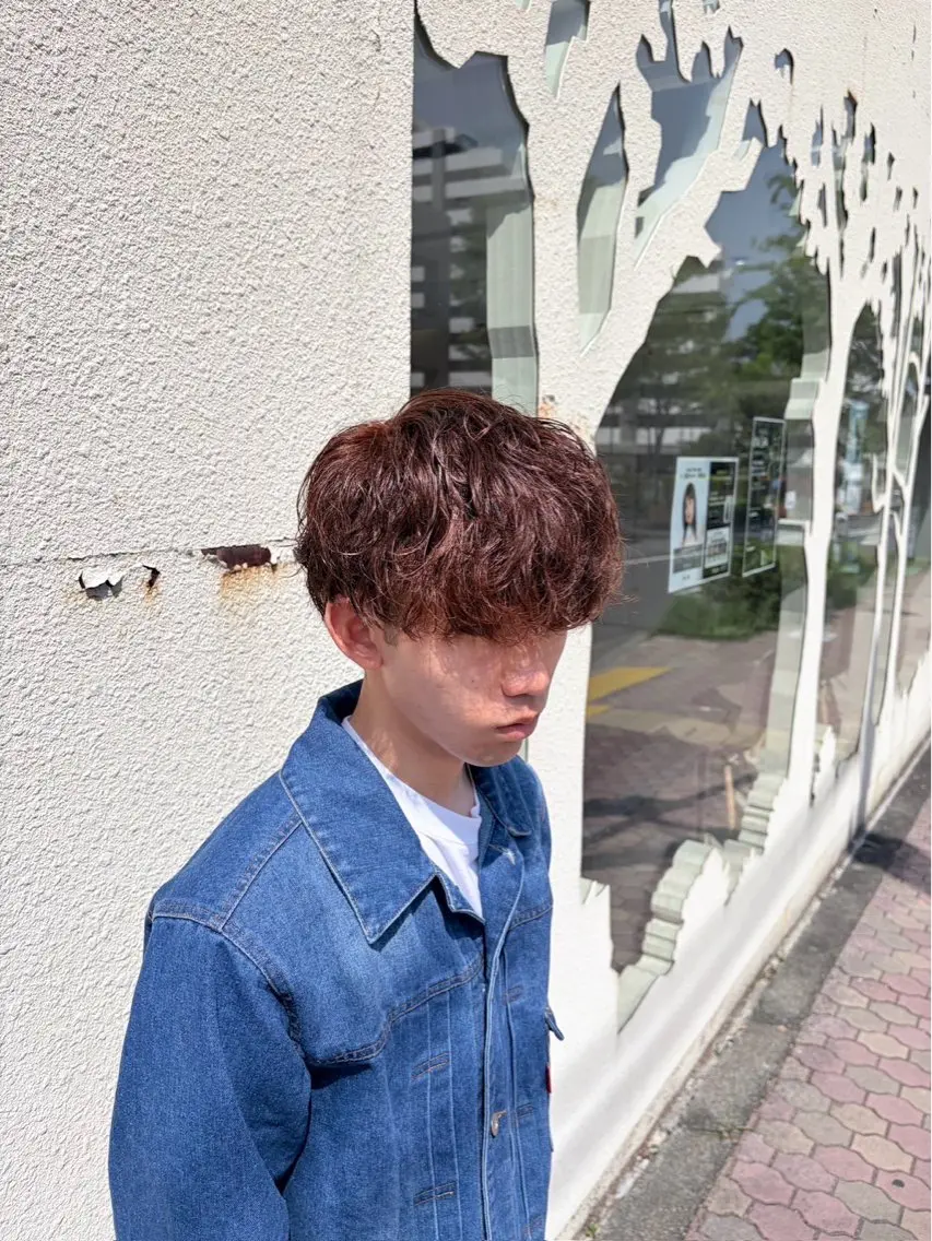 パーマ メンズカット＆ 艶カラー/有馬のヘアスタイル