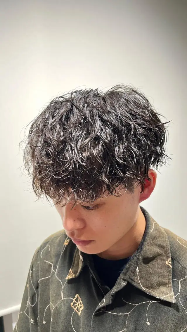 👑1番人気👑メンズカット+ツイストスパイラルパーマ+トリートメントの写真