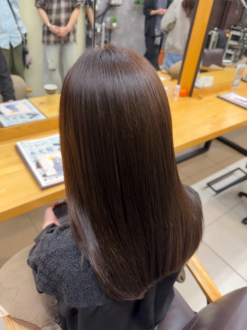 ロング カラー ブラウンカラー 透明感カラー オリーブブラウン ヘアカラー 🩶透明感・艶カラー 🩶ひいな🩶のヘアスタイル