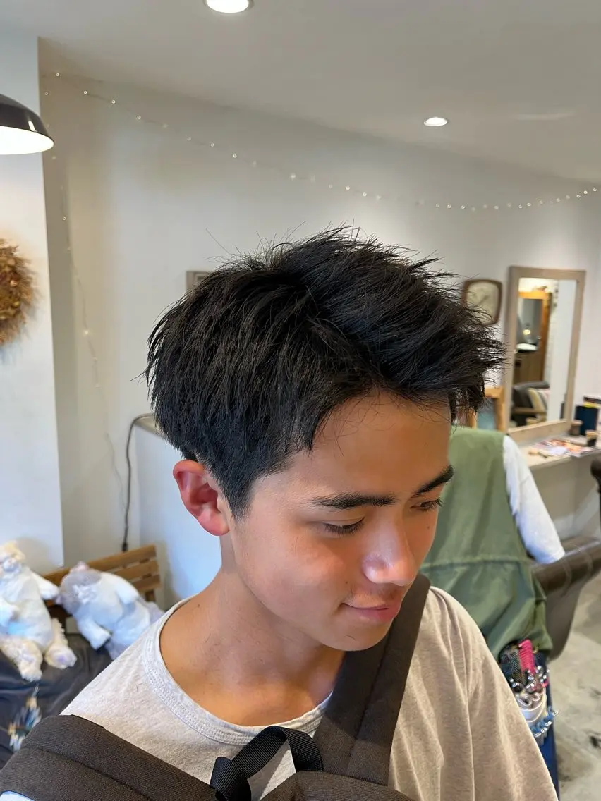ショート メンズ 刈り上げ ショートヘア 🌀メンズパーマ🌀 🐏丸山祐宇🐏のヘアスタイル