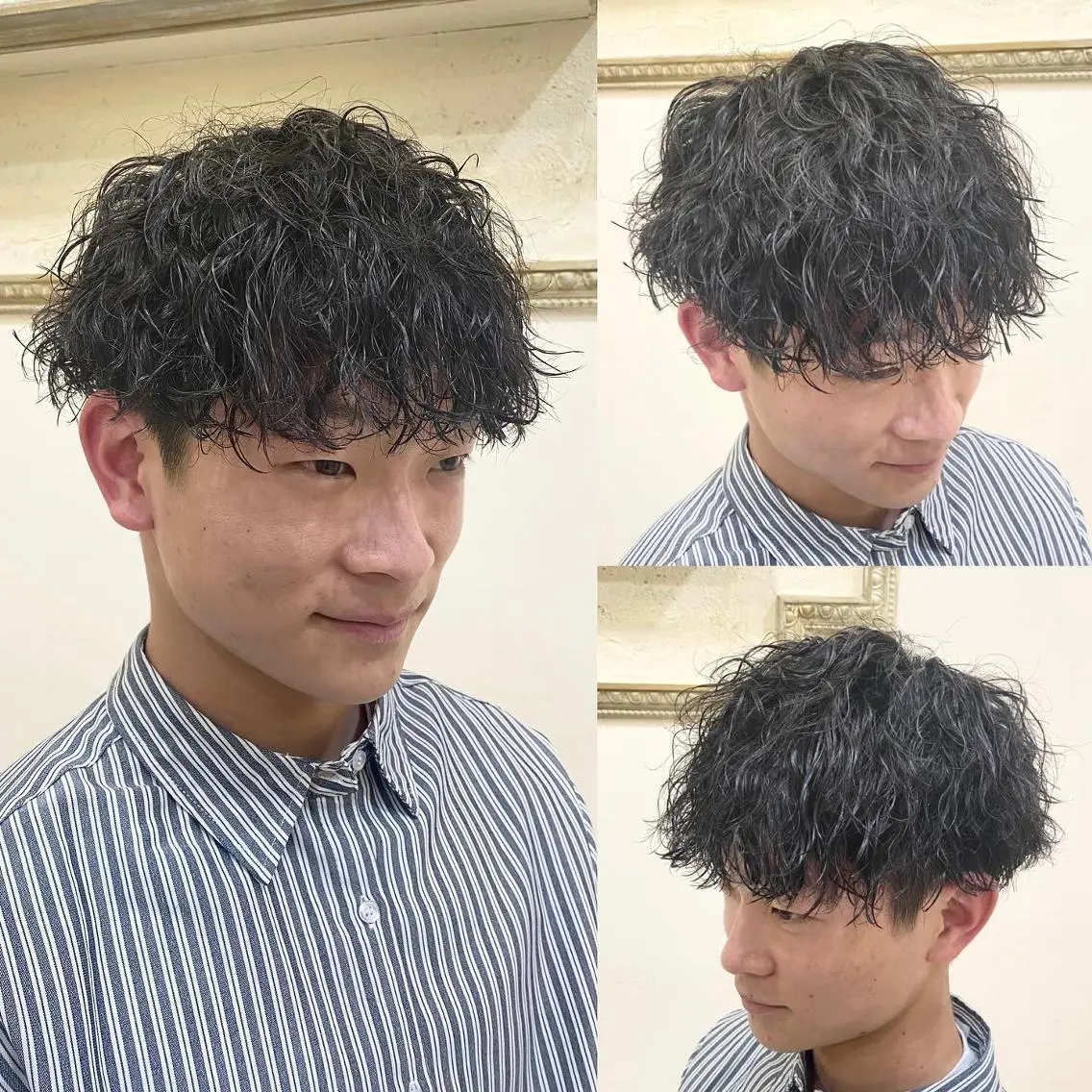 パーマ メンズ フェードカット メンズパーマ メンズツイストパーマ ツイストスパイラルパーマ 刈り上げ 年間2000名担当◎ パーマ職人/仲原佑樹のヘアスタイル