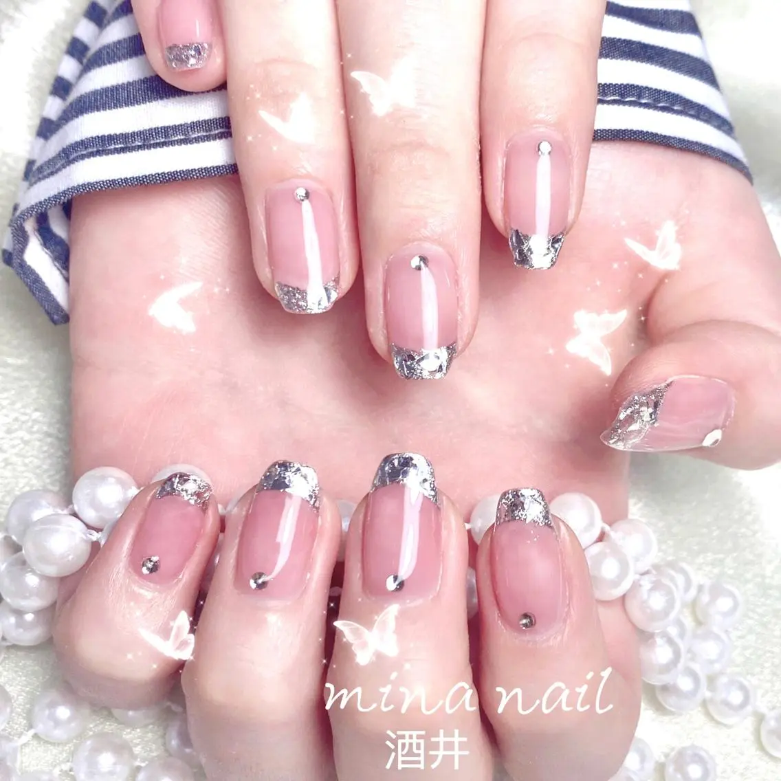 ネイル ハンドネイル 🎀まゆ 🪽🐾のネイルデザイン
