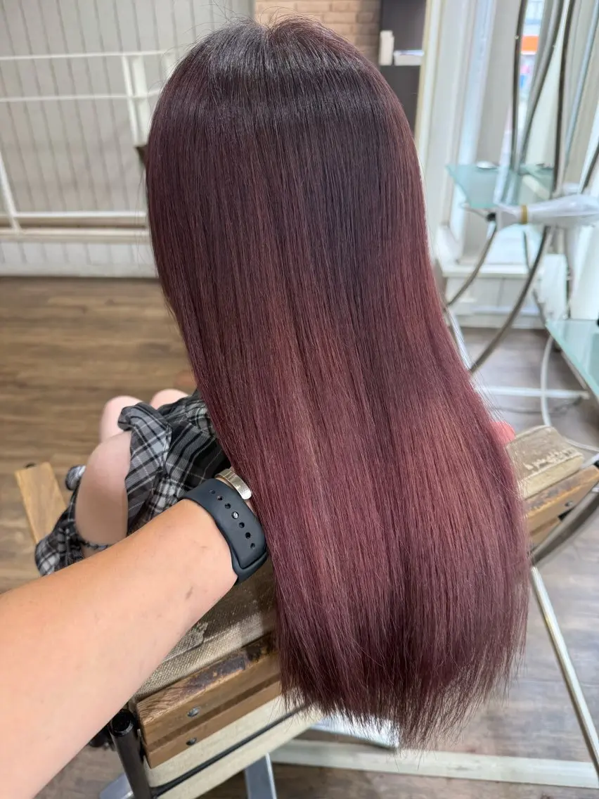 セミロング カラー パーマ ヘアアレンジ ラベンダーカラー ラベンダーピンク ピンクカラー カット ヘアカラー トリートメント 👑指名率No.1 👑坂口飛翔のヘアスタイル