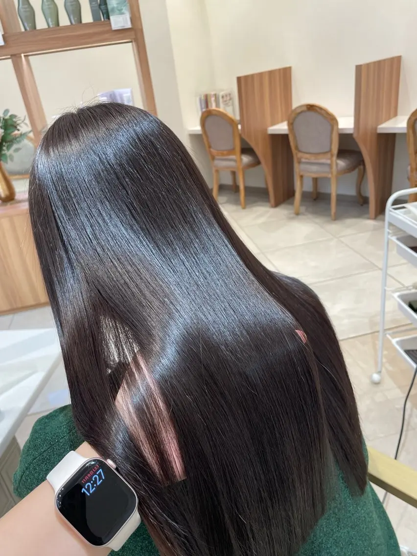 ⭐︎レディース限定⭐︎似合わせカット✂️+透明感カラー+髪質改善ケアトリートメント✨の写真