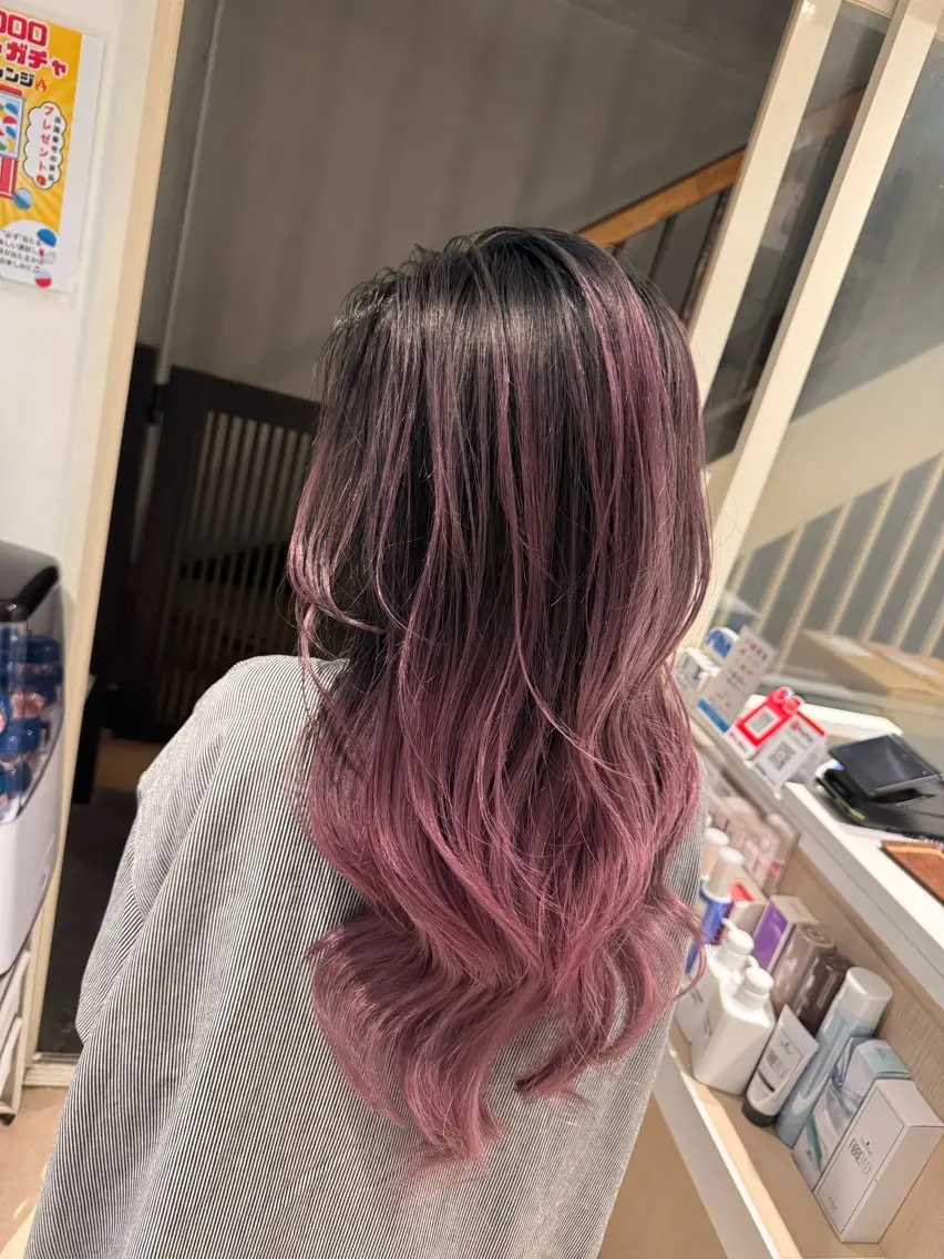 ロング カラー ヘアアレンジ 🏝️ハイトーン× エクステ特化🏝️のヘアスタイル