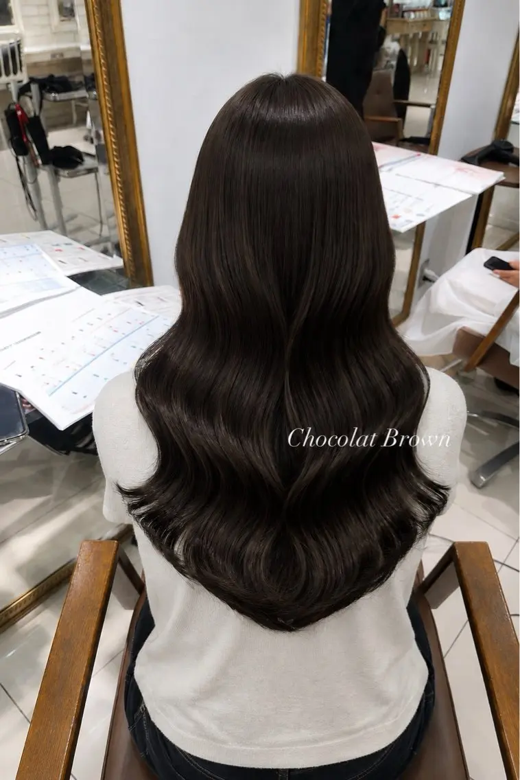 ロング ヘアカラー トリートメント 柔らかグレージュ🤍 髪質改善Hanakaのヘアスタイル