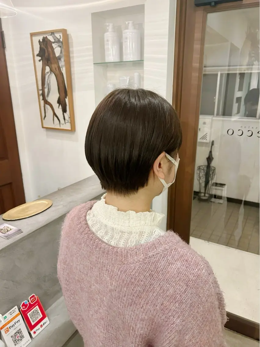 ショート 丸みショート ショートヘア 谷澤 朋佳のヘアスタイル