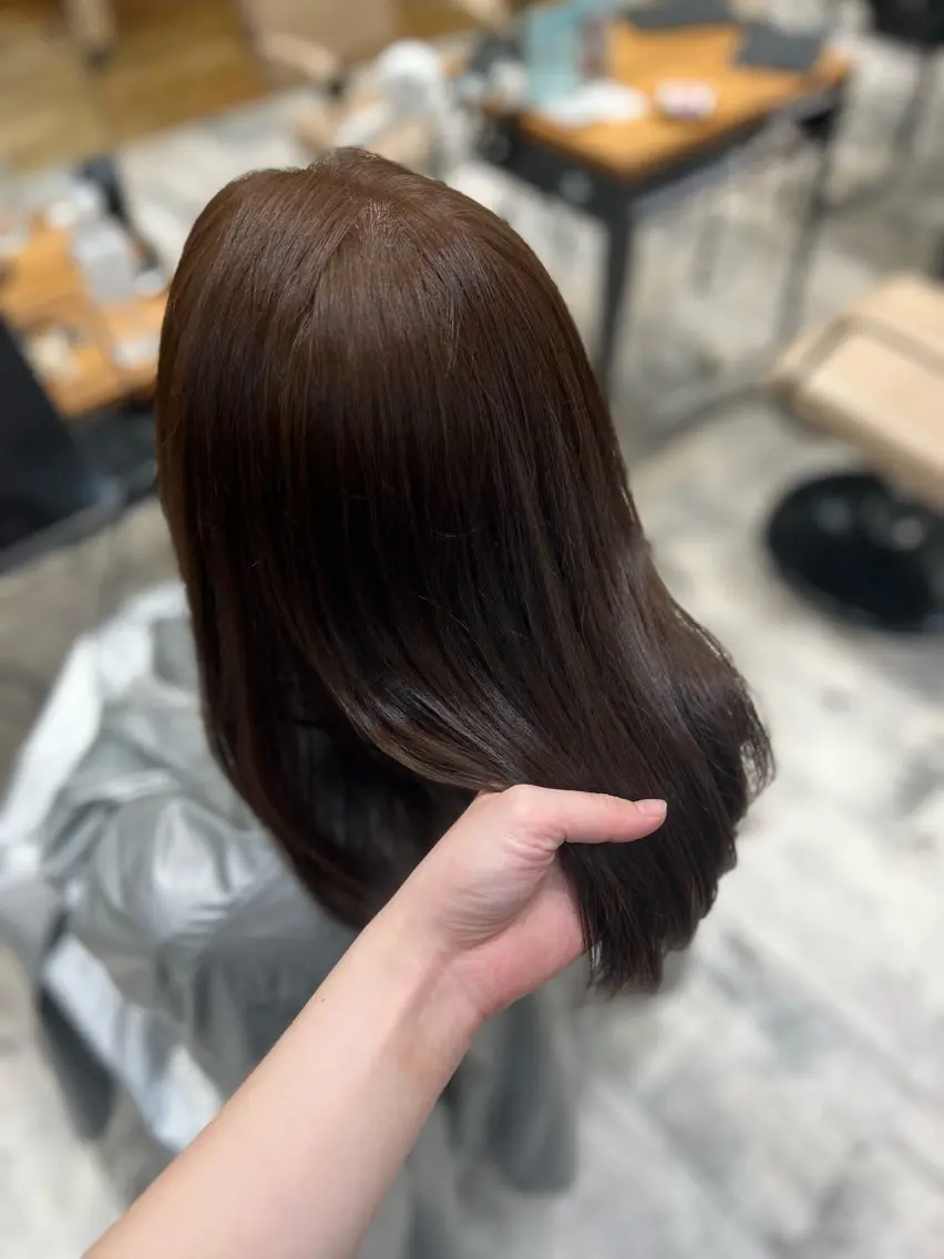 セミロング カラー 銀座/韓国ヘア🤍 /megumiのヘアスタイル