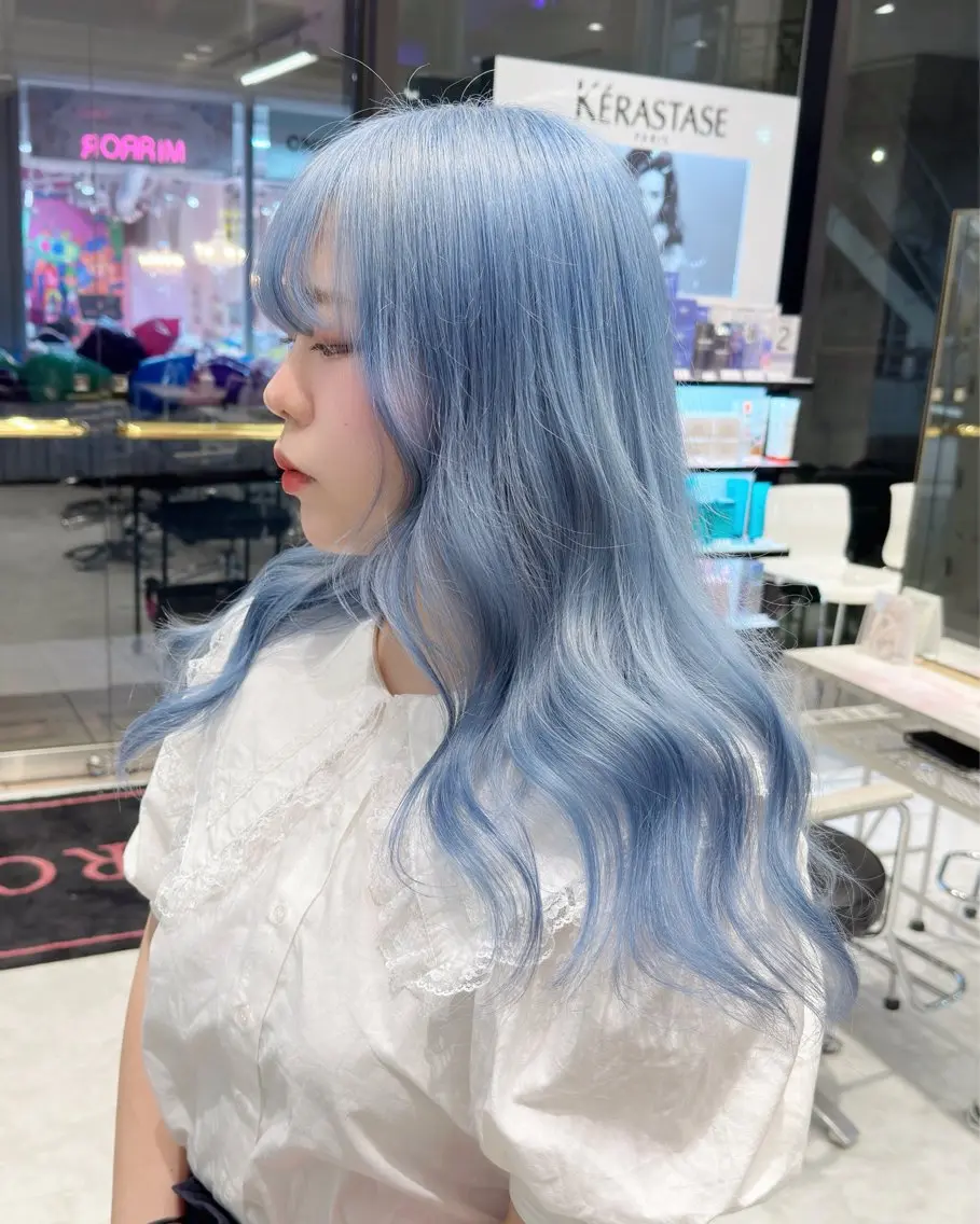 ロング ヘアカラー トリートメント 🤍ムラ修正ブリーチ 🤍原宿/YUUのヘアスタイル