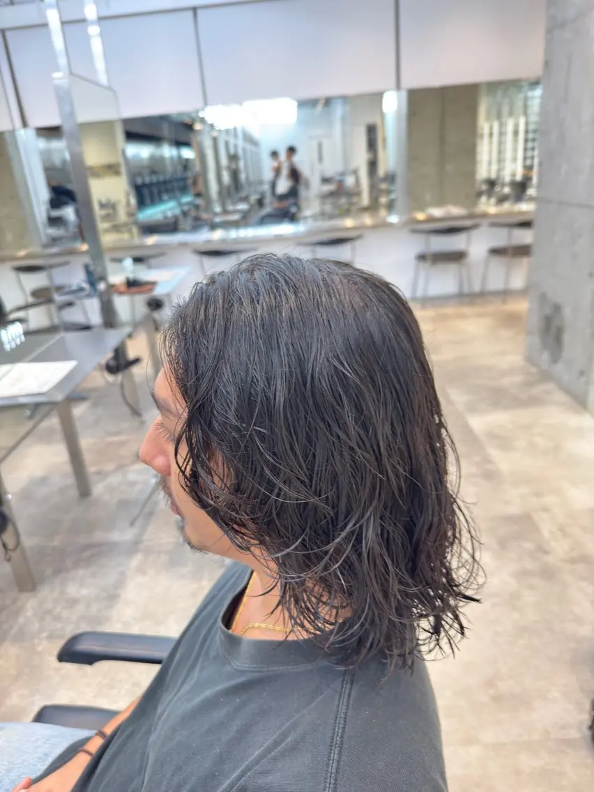 ミディアム パーマ カット パーマ fifth 児玉達哉 当日予約🙆のヘアスタイル