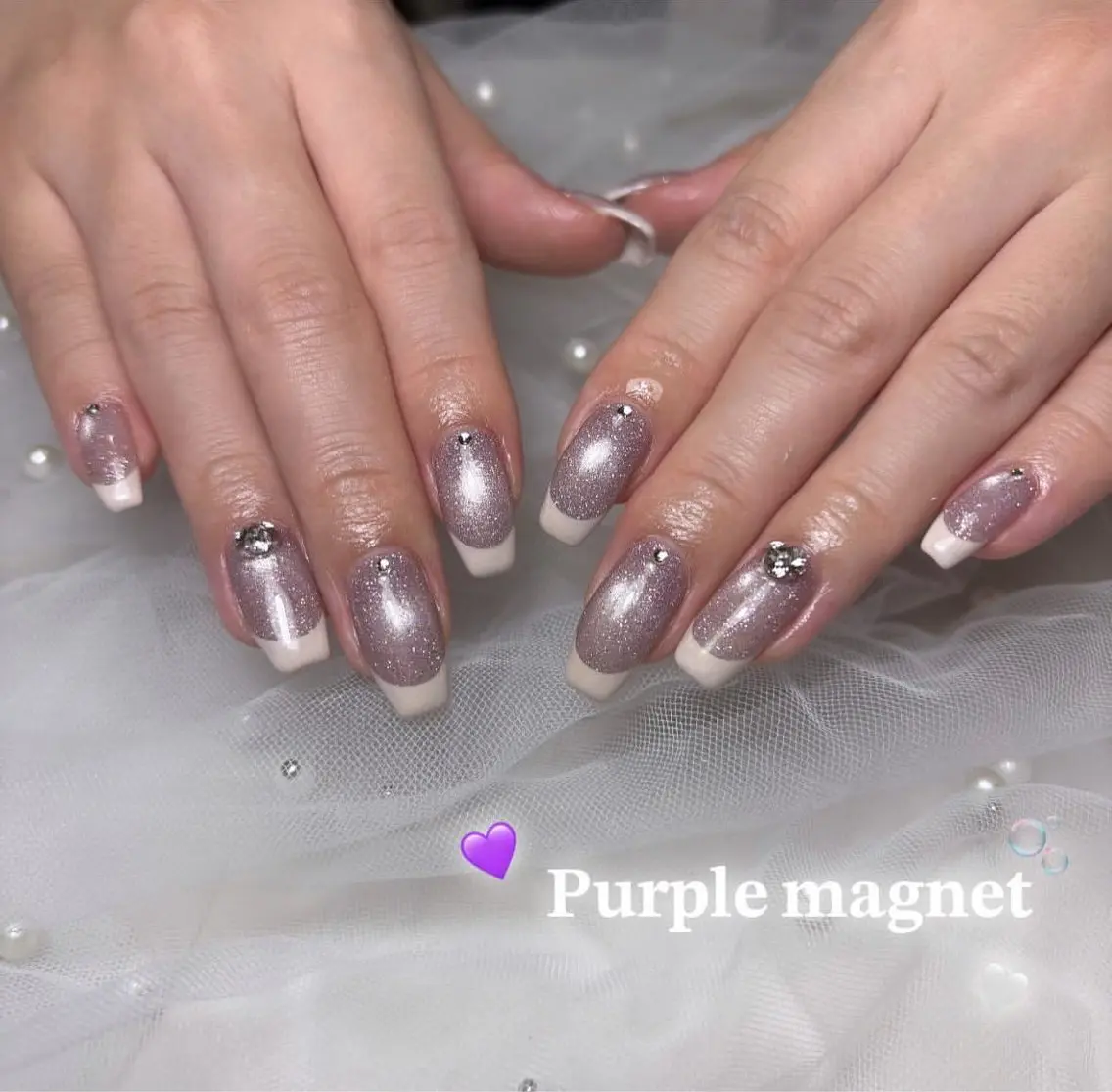 ネイル フレンチネイル ♡エルバイノリコ 吉澤【パラジェル有】のネイルデザイン