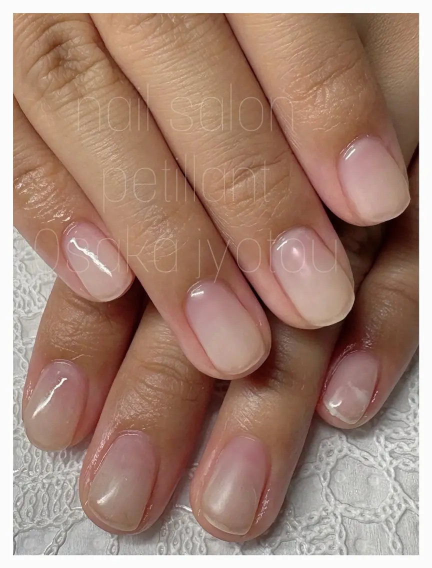 ネイル クリアネイル マットネイル nail salon petillantのネイルデザイン