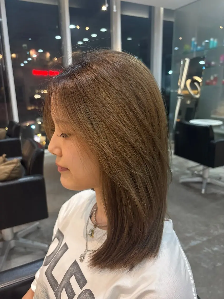 ミディアム 神谷 幸明のヘアスタイル