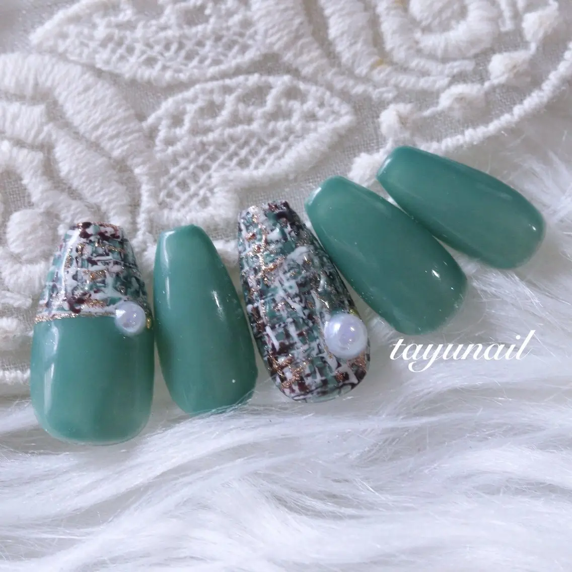 ネイル アートネイル ジェルネイル パラジェル ネイルサロン 【たゆnail】小中のネイルデザイン