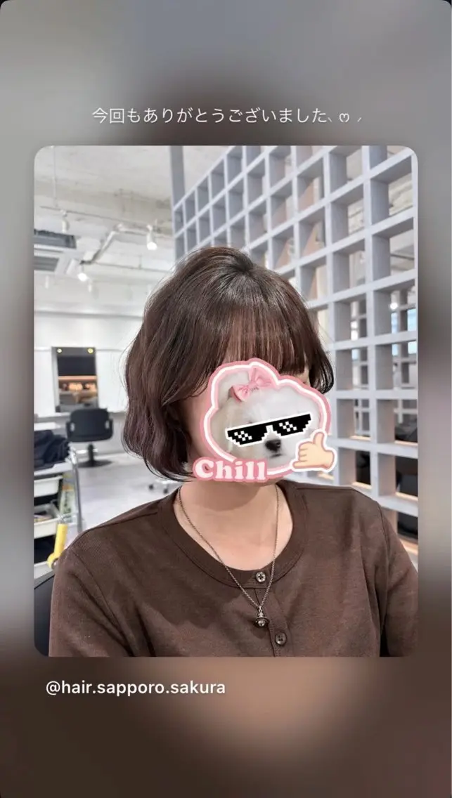 ミディアム カラー ヘアアレンジ 透明感カラー グレージュ ラベンダーカラー ラベンダーグレージュ ラベンダーグレー カット ヘアカラー トリートメント 透明感ｶﾗｰ/顔周り ｶｯﾄ🌸ｻｸﾗ🌸のヘアスタイル