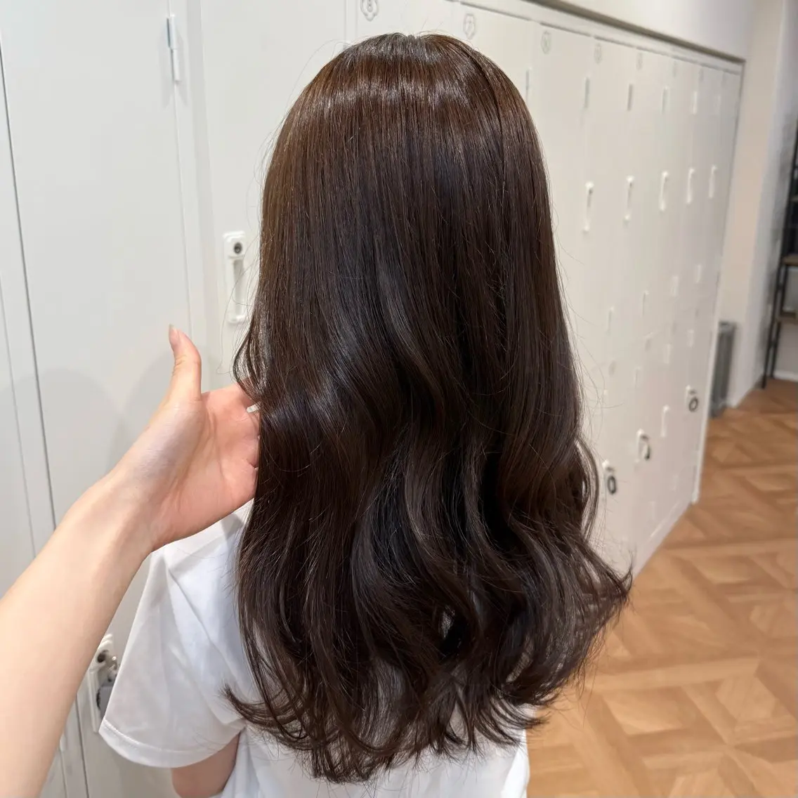 ロング カラー ヘアアレンジ キヨミ 韓国レイヤーカットのヘアスタイル
