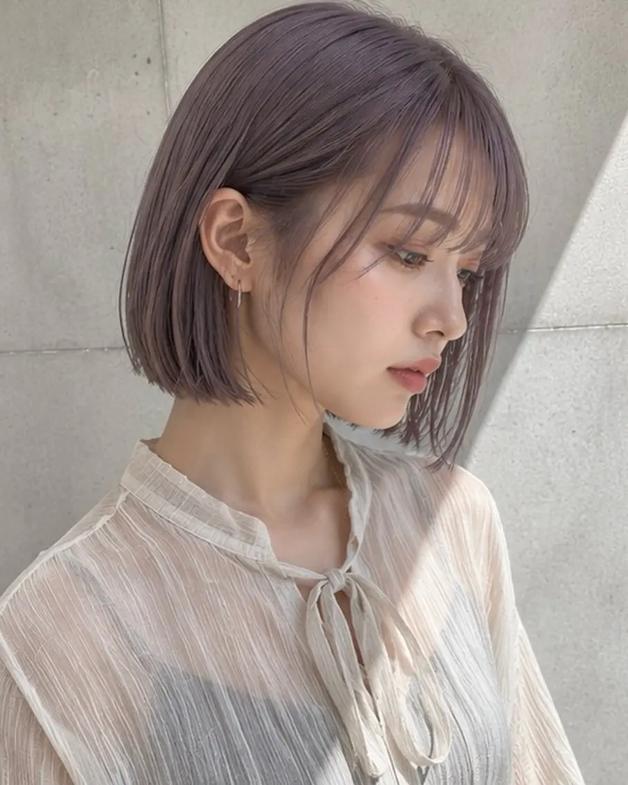 ショート カラー ヘアカラー トリートメント EARTH 榎本のヘアスタイル