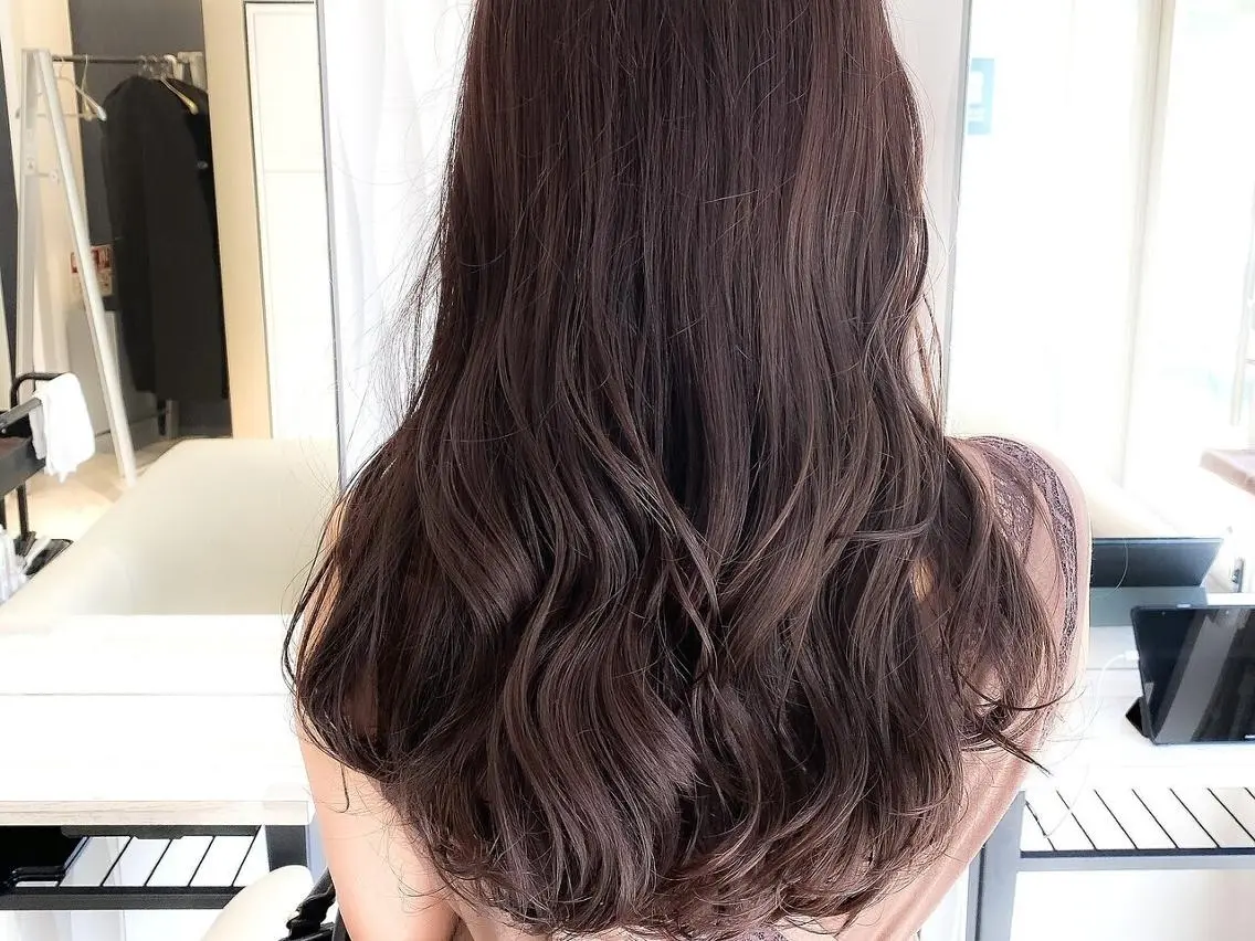 ミディアム ハイライト 髪質改善 縮毛矯正/髪質改善 白髪ぼかし/裕香のヘアスタイル