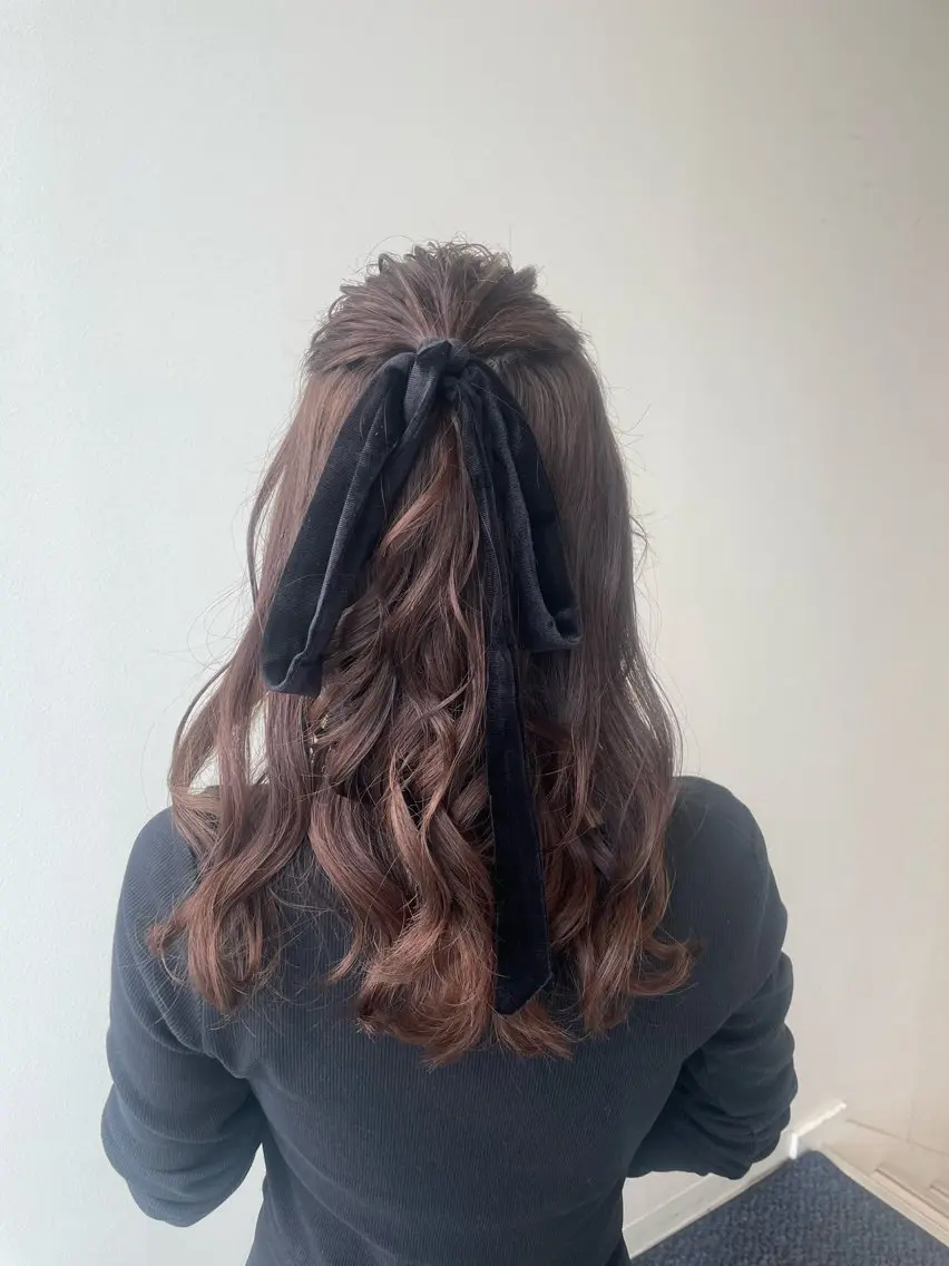 ロング ヘアアレンジ ハロウィン 堀 ゆきみのヘアスタイル