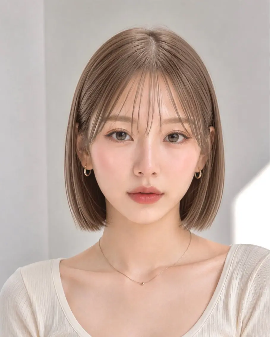 ミディアム カット トリートメント 内海 美莱のヘアスタイル