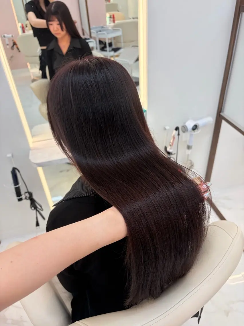 ロング カラー ヘアカラー トリートメント 透明感カラー/髪質改 善/京都/akaneのヘアスタイル