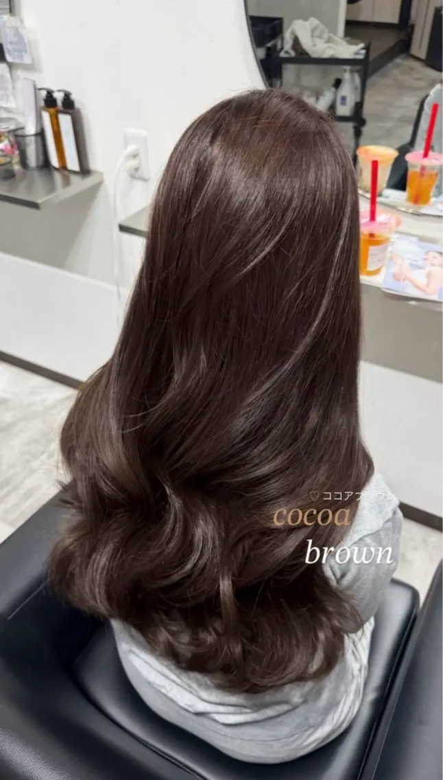 ロング カラー ヘアカラー トリートメント ♥韓国カラー うる艶 久留米 YUI♥のヘアスタイル