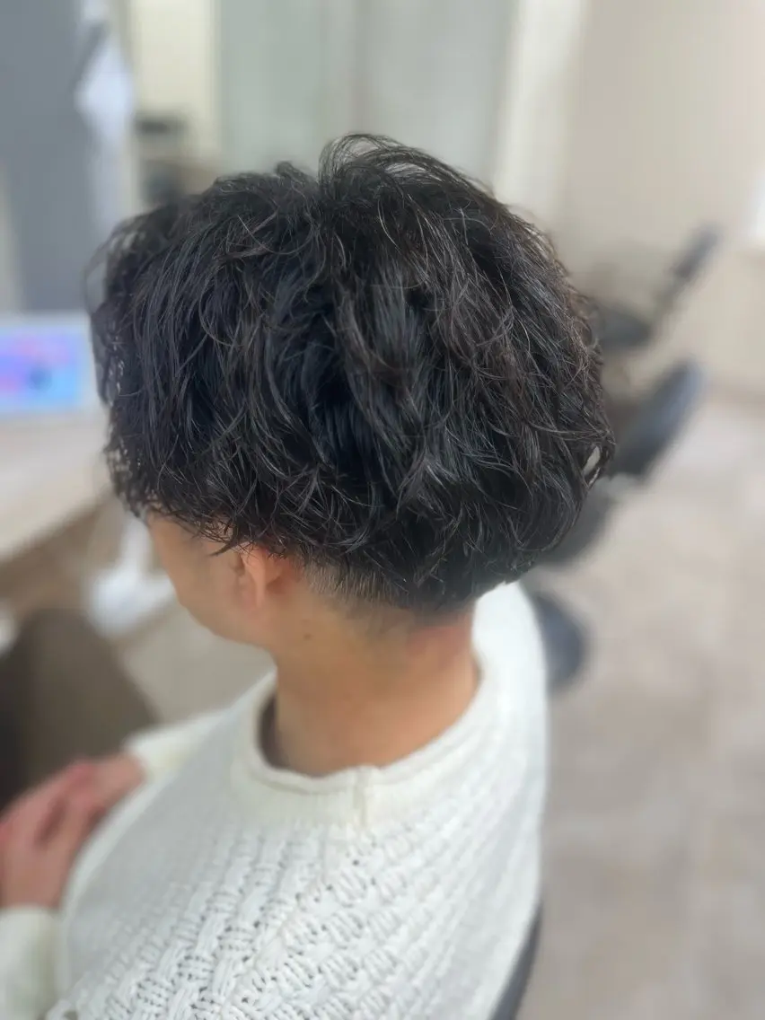 パーマ メンズ カット パーマ トリートメント 多系統似合わせ/ tsuburaのヘアスタイル