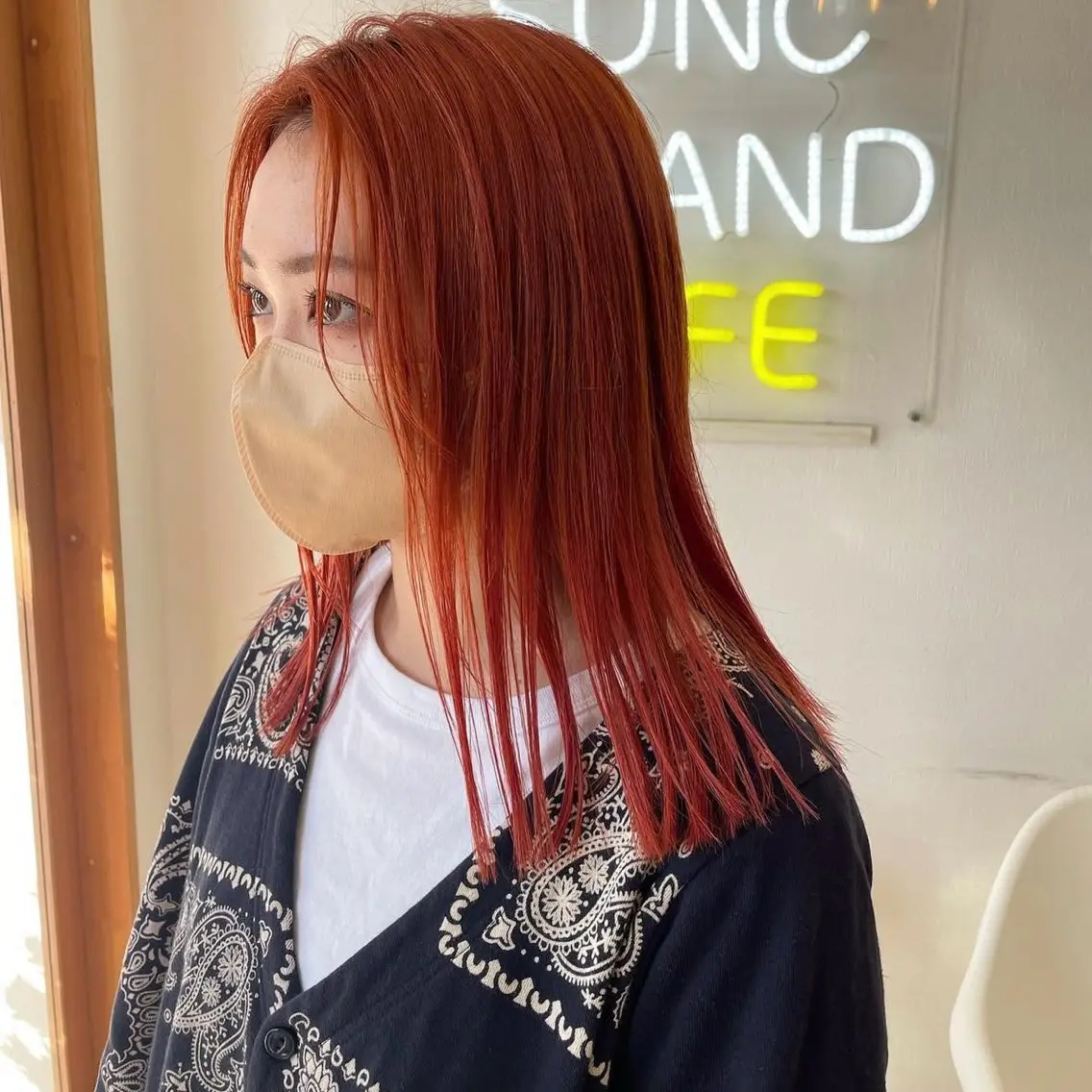 セミロング ヘアカラー トリートメント SUNC/🤎 オオクマ カナエ🤎のヘアスタイル