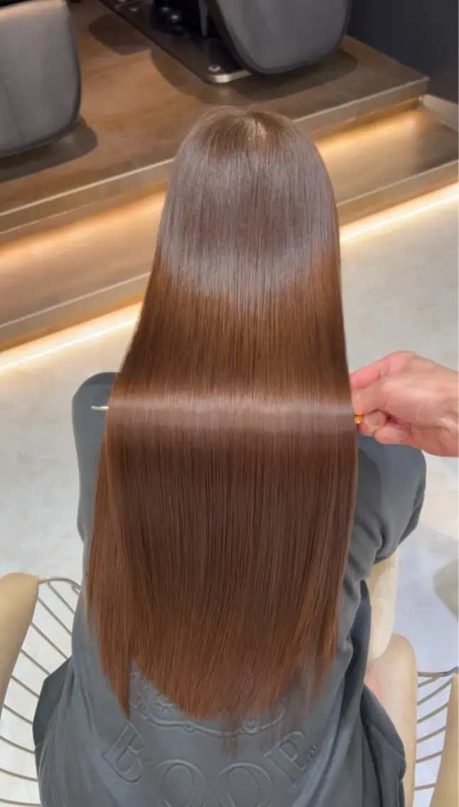 【幹細胞補修ケアコース】✨骨格補正カット✂️＋りんご幹細胞集中補修🍎ナノスチーム＆超音波高浸透の写真