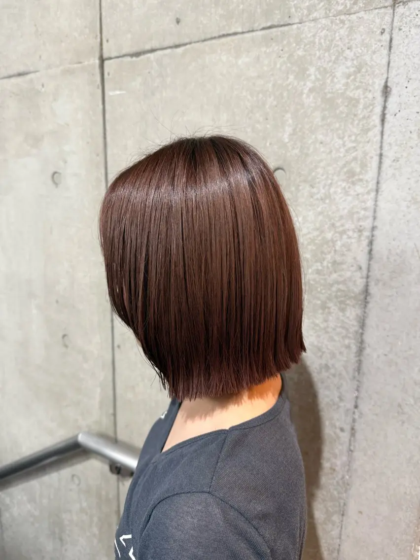 カラー ベージュカラー ピンクカラー ピンクベージュ 中村 美星のヘアスタイル