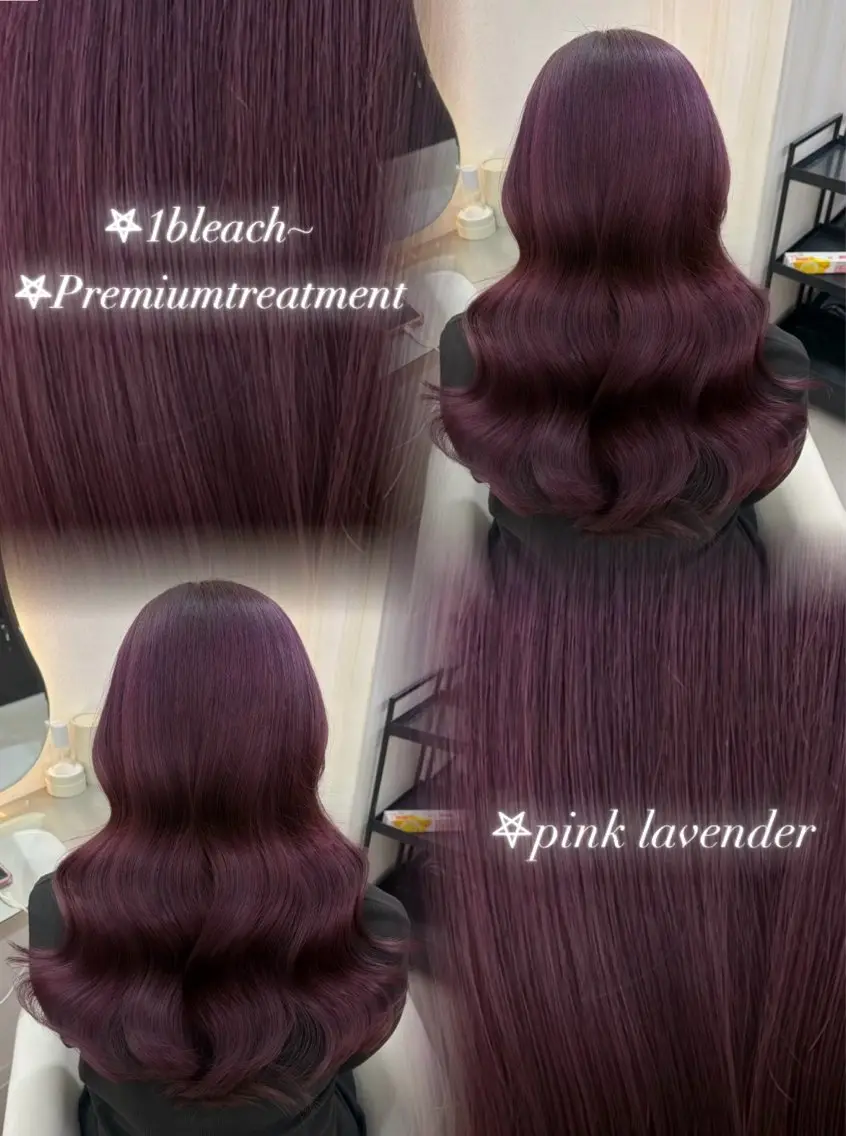 ロング カラー ヘアアレンジ ブリーチ 透明感カラー ラベンダーカラー ピンクカラー ピンクラベンダー ヘアカラー 🩶透明感カラー 池袋/mei🩶のヘアスタイル