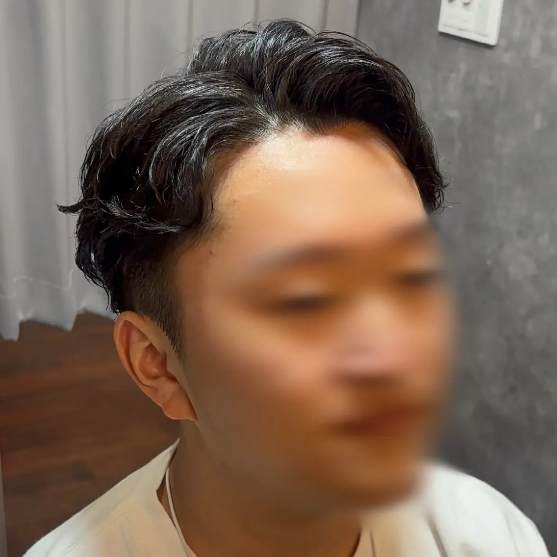 ショート パーマ メンズ カット パーマ 松尾 叶恋のヘアスタイル