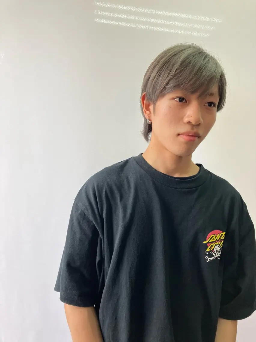 ショート カラー メンズ シルバー 原 梢のヘアスタイル