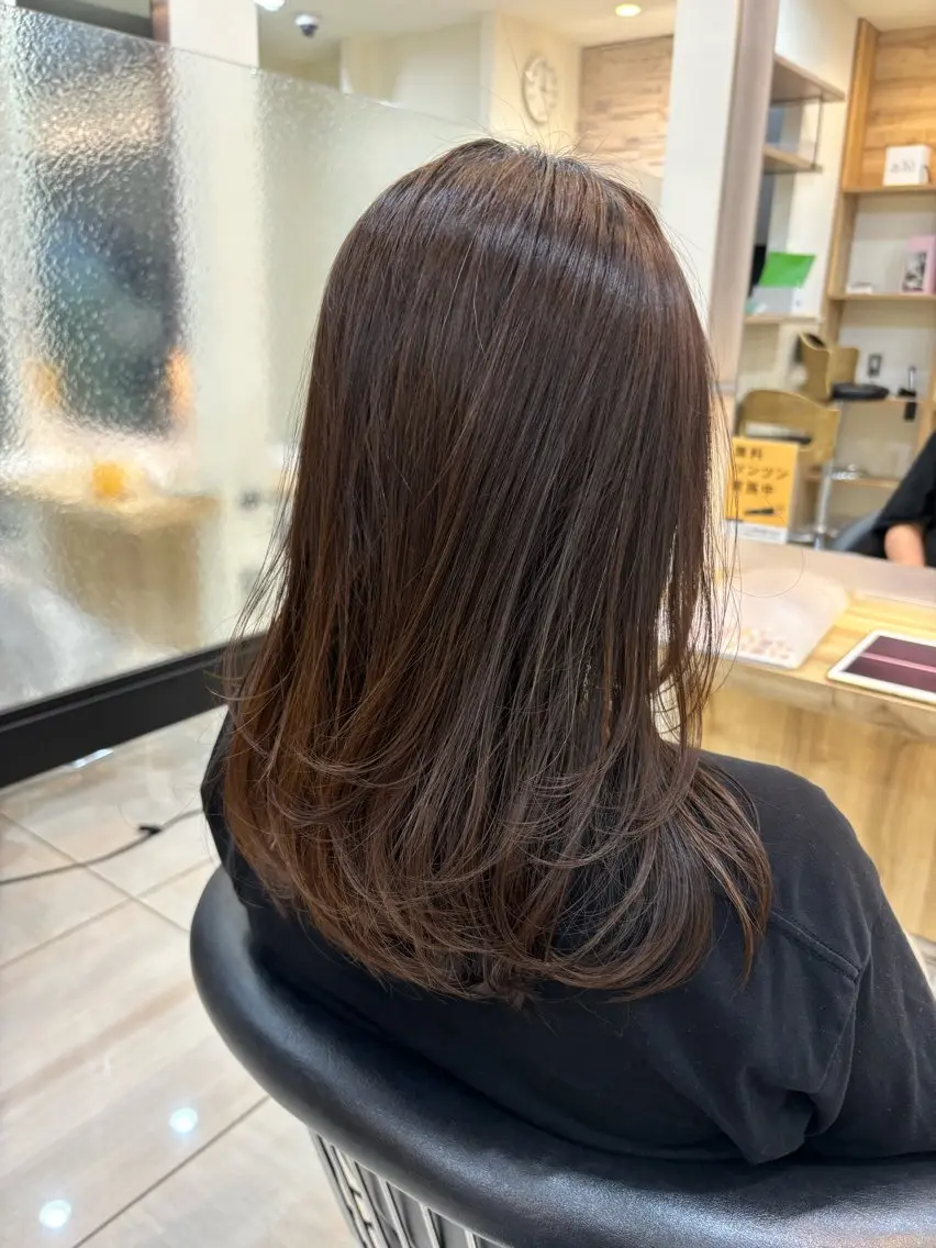 ロング レイヤーカット ロング カット ヘッドスパ 田野倉NEXT店 美髪ニストのヘアスタイル