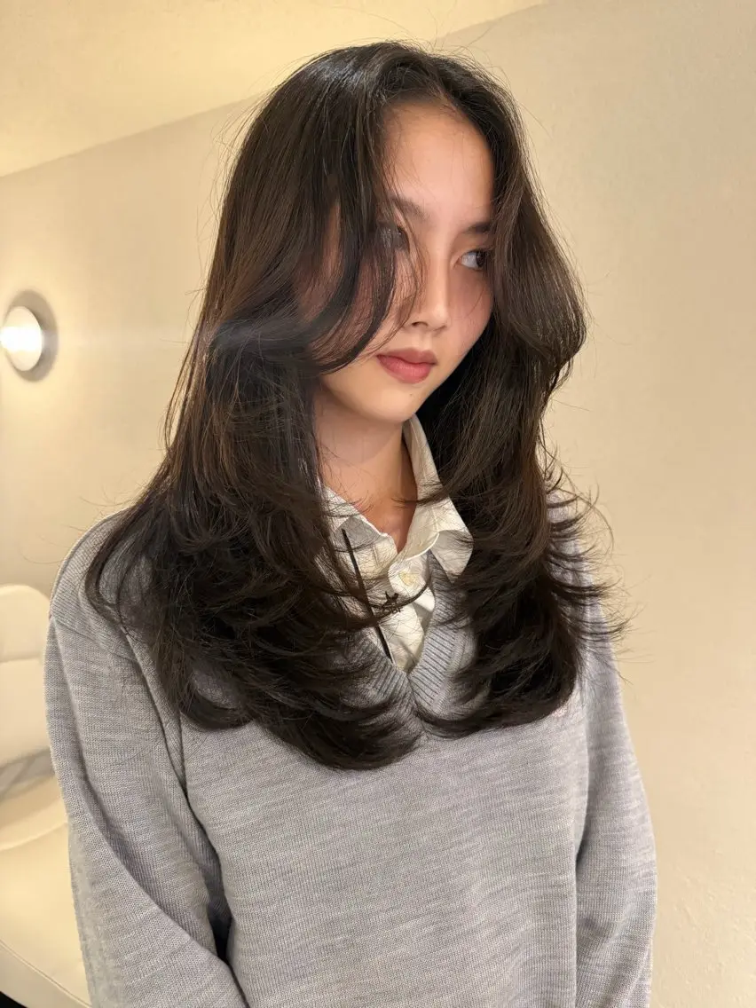 ロング レイヤーカット YAMADA KOKOROのヘアスタイル