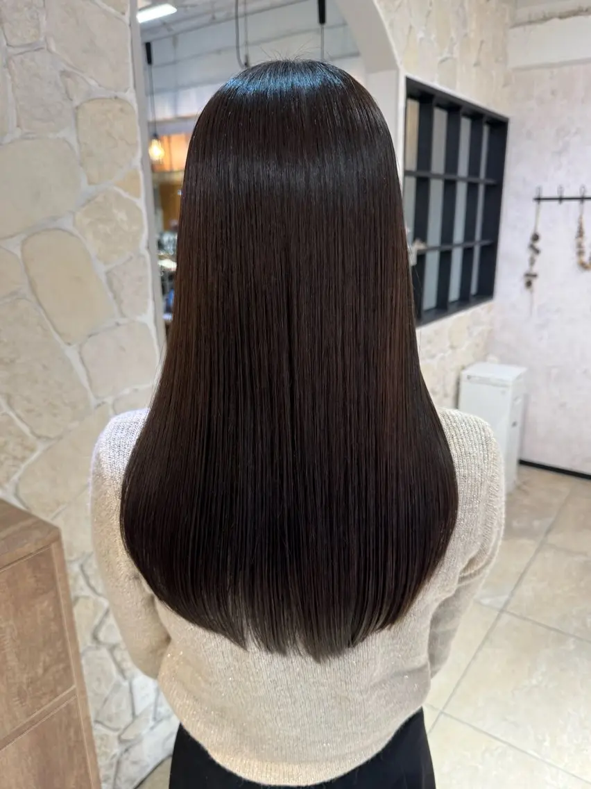 カラー ヘアカラー ナチュラルヘア✂︎ ツヤ感♡ayameのヘアスタイル
