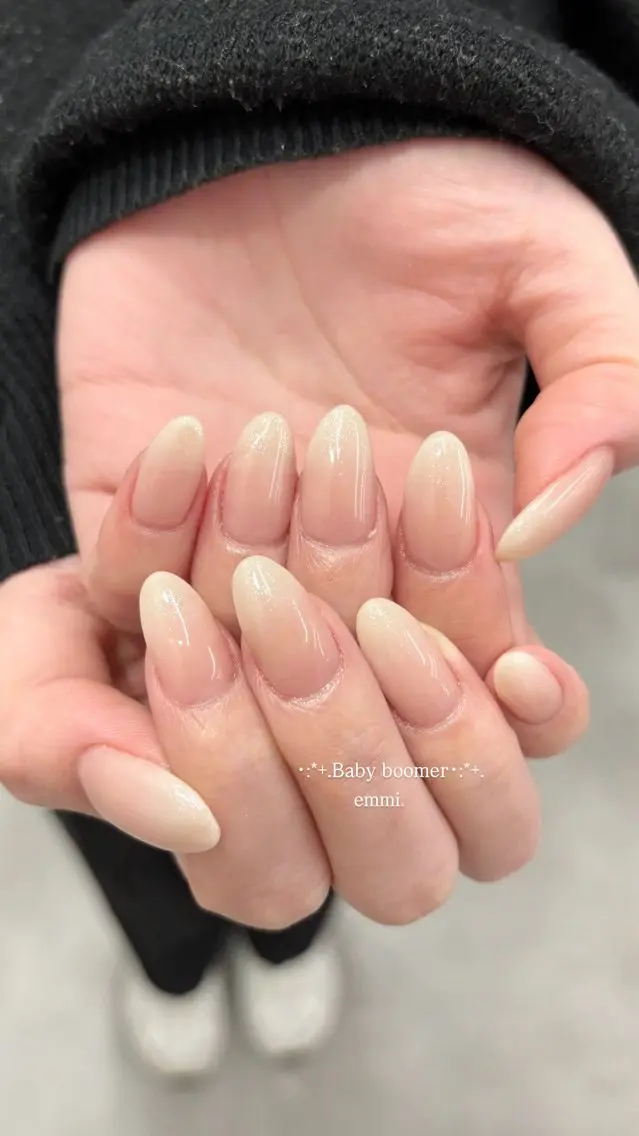ネイル フレンチネイル ガーリー 韓国ネイル 春ネイル スクエアネイル ハンドネイル emmi nailのネイルデザイン