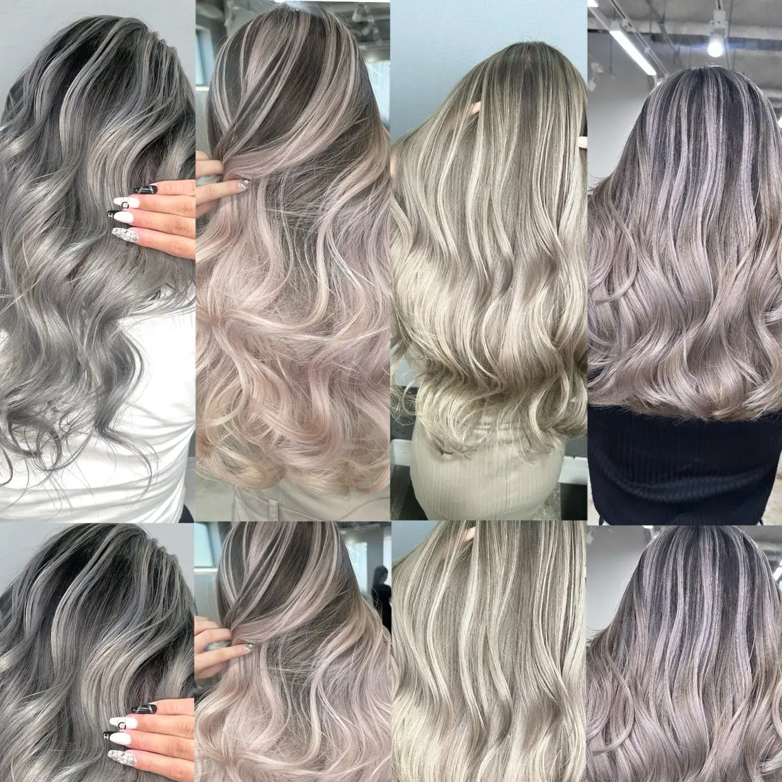 セミロング カラー バレイヤージュ レイヤーカット ヘアカラー Giselハヤシ ケンタのヘアスタイル