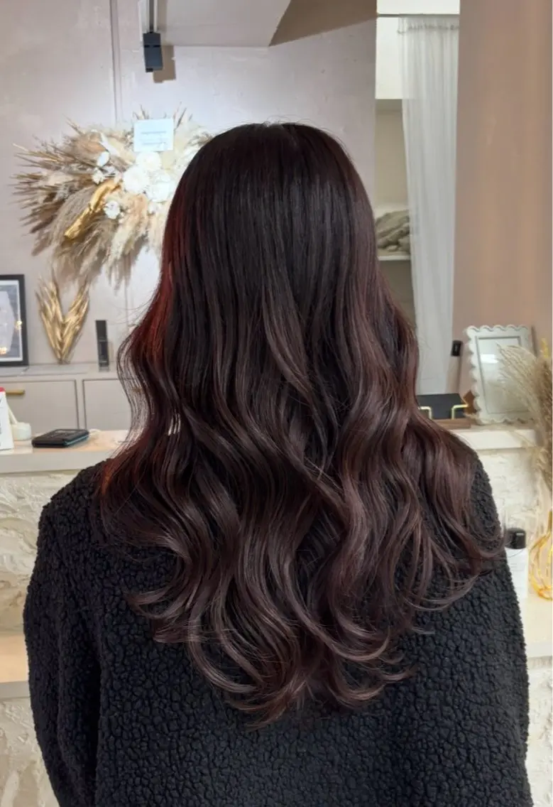 ロング カラー ブリーチ ブリーチなしカラー ヘアカラー トリートメント XELM高崎 nearaのヘアスタイル