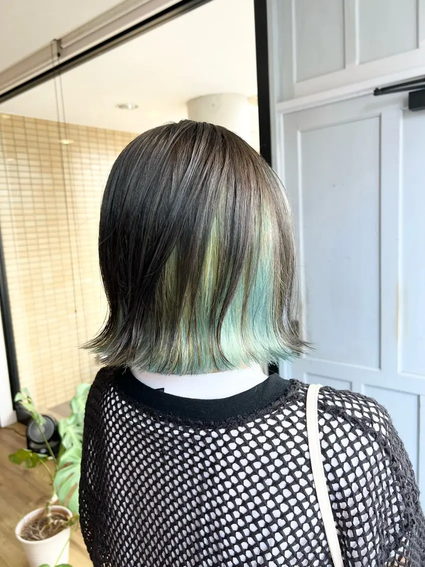 ショート カラー ボブ ヘアカラー トリートメント 堀 望美のヘアスタイル